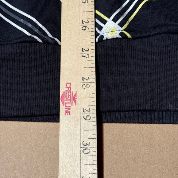 VTG Nomis Simon Outdoor Snowboard Hoodie Mens L Full Zip Jacket Y2K Black Yellow - Picture 11 of 12